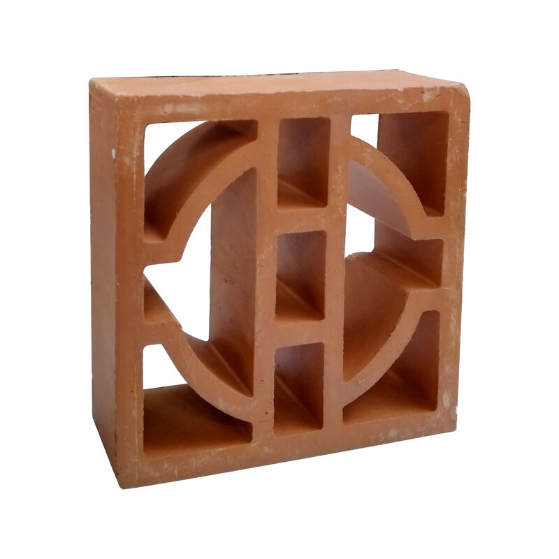 Blok Breeze Terracotta Geometrik Klasik Blok Breeze Terracotta Arsitektur Brick Screen untuk Fasad Modern