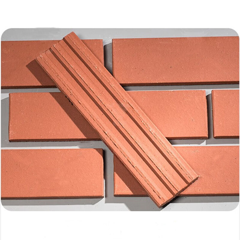 Clay Split Brick Natural Terracotta Thin Brick Wall Cladding untuk Dekorasi Fasad Luar dan Proyek Arsitektur