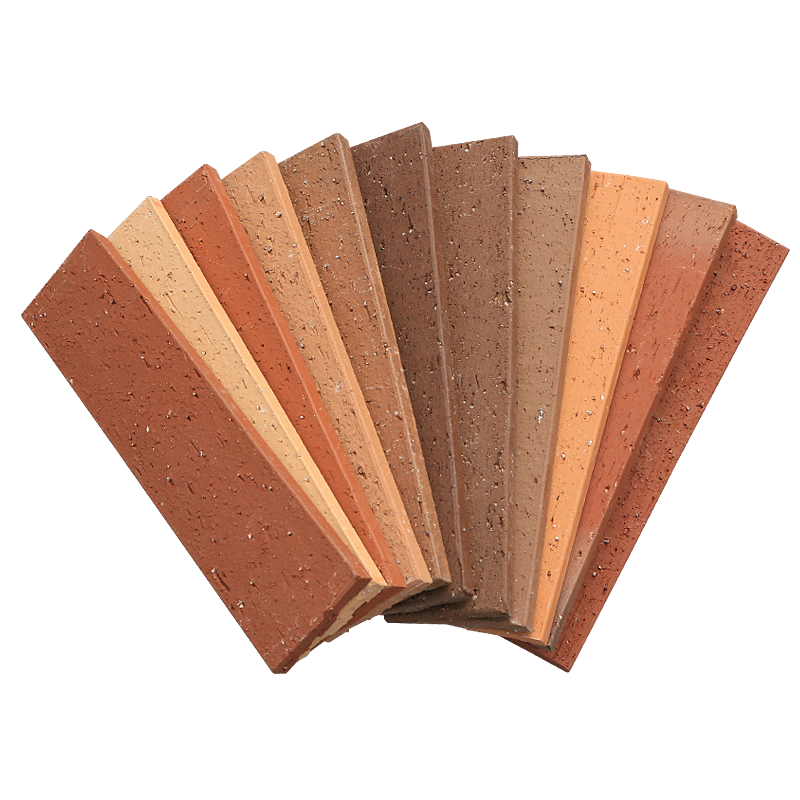 Split Wall Facing Bricks Terracotta L-Shaped Thin Brick Slips Dekoratif Corner Brick Veneer untuk Pilar & Wall Angles