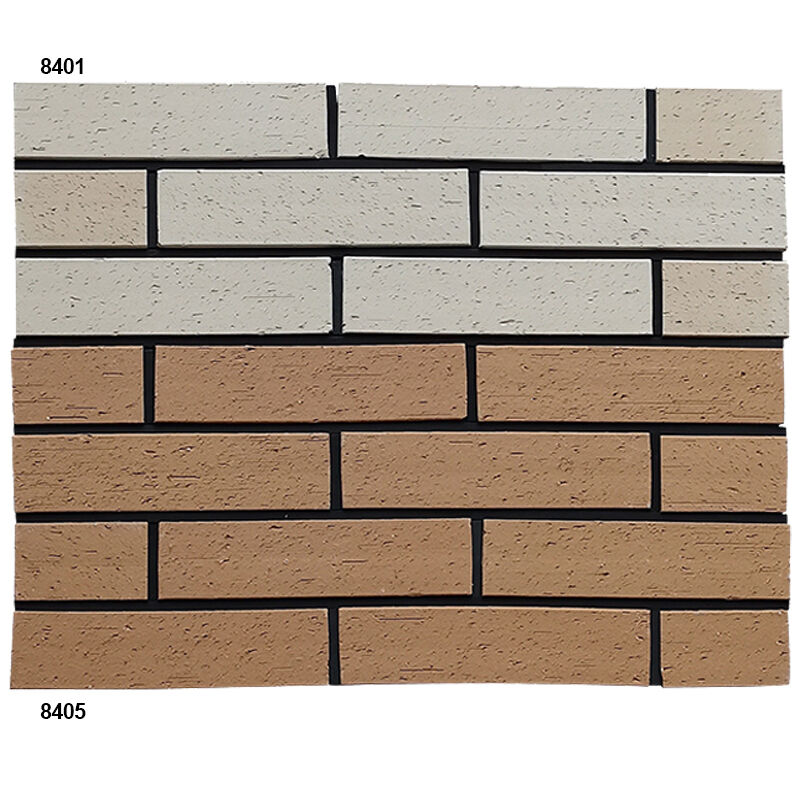 Slip Brick Terracotta bertekstur Brick Split Tiles yang ramah lingkungan Brick Tiles untuk Wall Cladding Interior dan Eksterior Fasad
