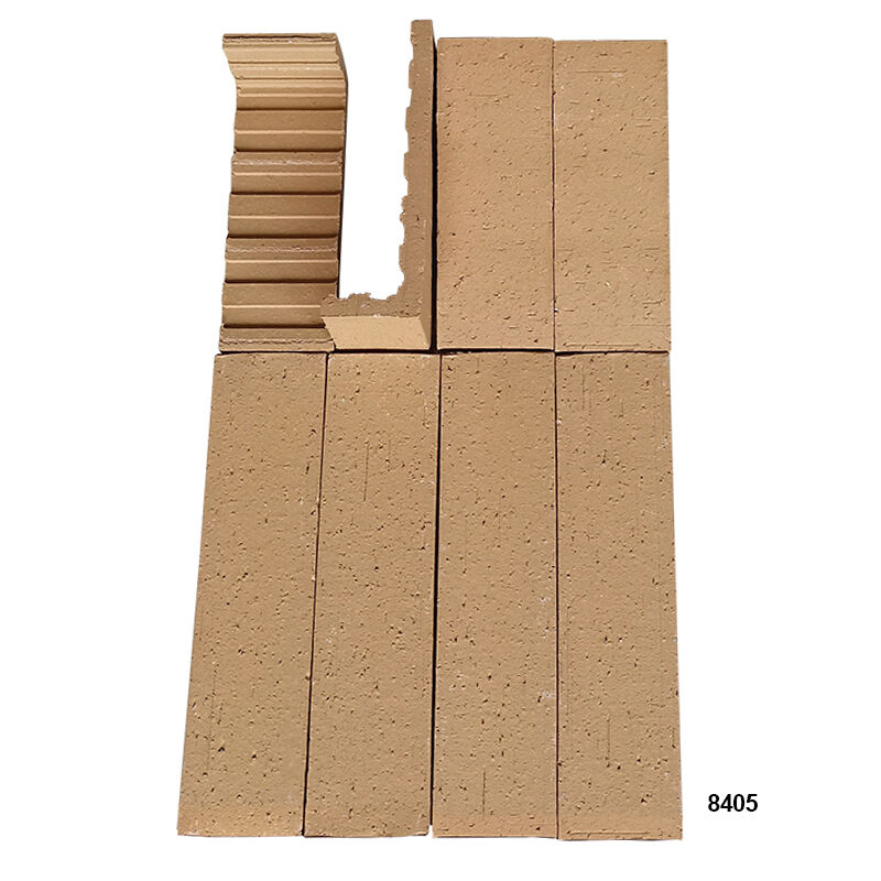 Slip Brick Terracotta bertekstur Brick Split Tiles yang ramah lingkungan Brick Tiles untuk Wall Cladding Interior dan Eksterior Fasad