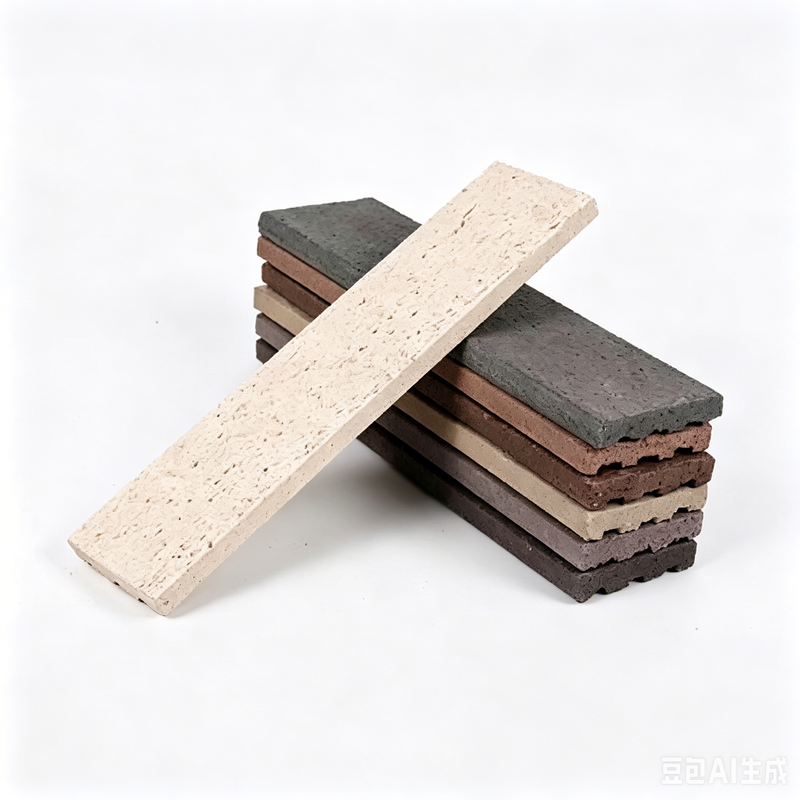 Rustik Split Wall Face Brick for Hotel Courtyard Park Eksterior Wall Cladding Tile Outdoor Building Dekoratif Split Brick