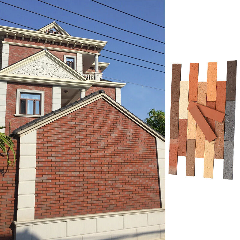 Split Wall Face Brick Outdoor Villa Garden Dekorasi dinding eksterior Lumpur Split Facing Brick untuk bangunan Konstruksi fasad