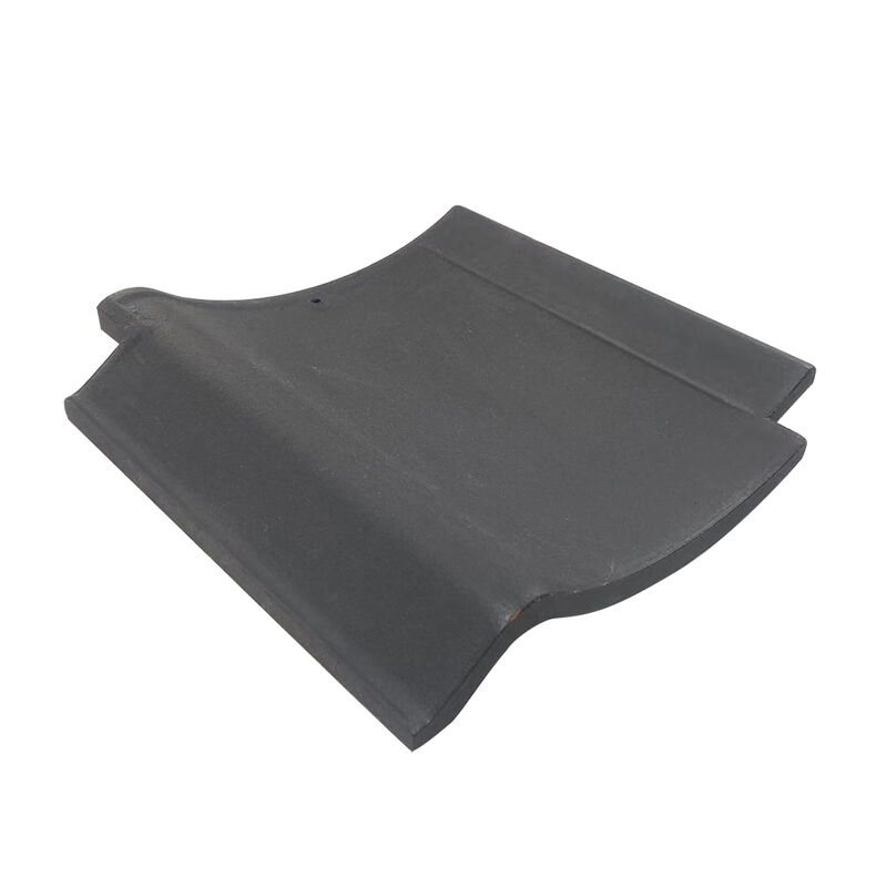 Minimalis Jepang Flat Keramik Kawara Tiles Matte Black Interlocking Roof Tiles untuk Rumah Kerangka Kayu