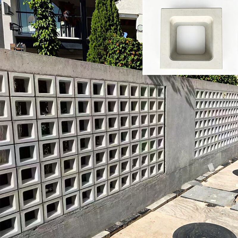 Blok Breeze Beton Blok Semen Precast untuk Pagar Taman Tembok Luar Ventilasi dan Aplikasi Dekoratif
