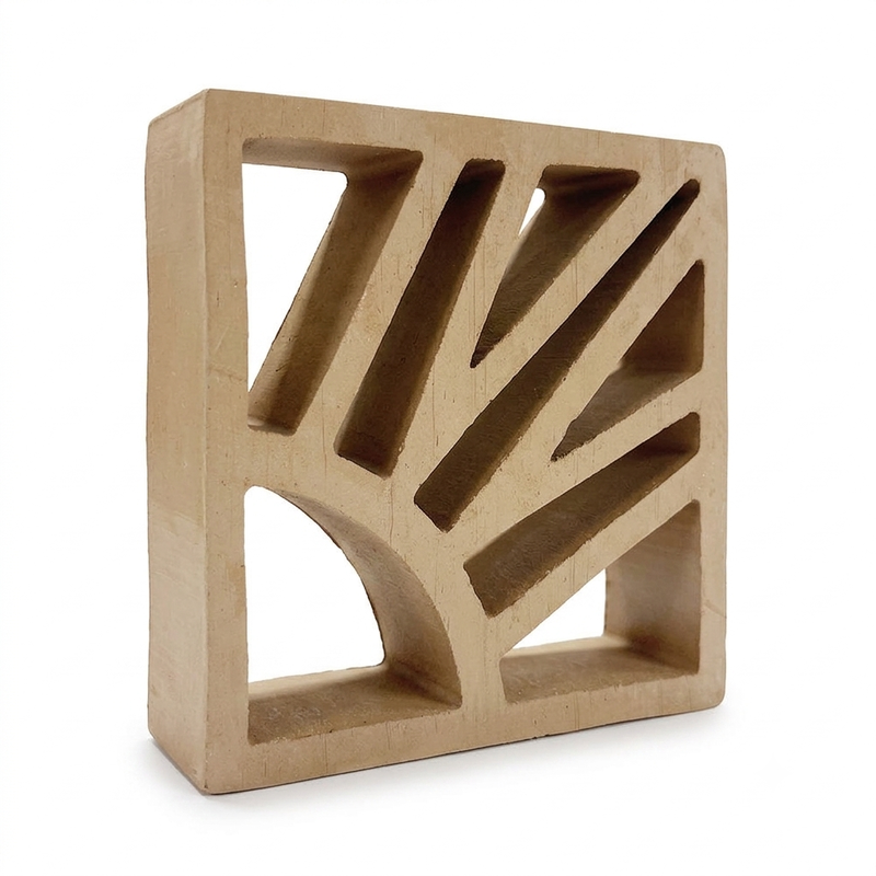 Hollow Clay Breeze Blocks Natural Terracotta Ventilation Tile for Courtyard Partitions Garden Feature Walls
